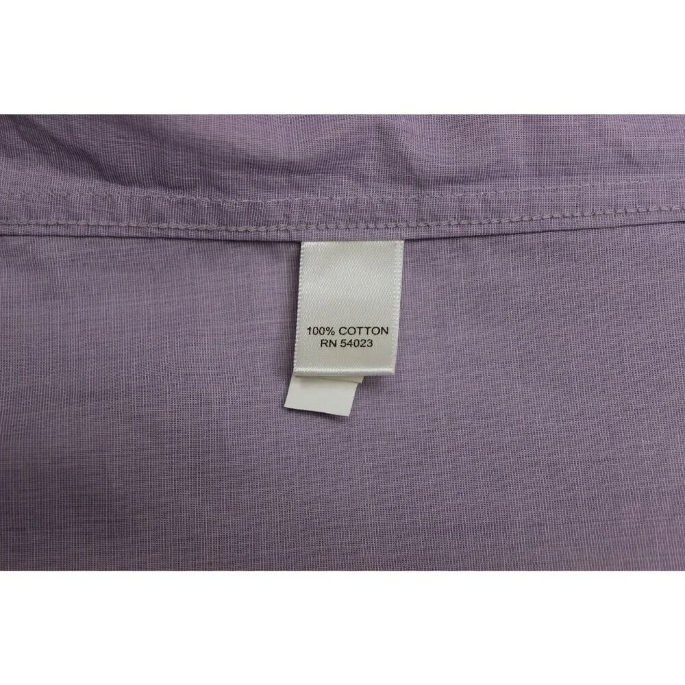 Banana Republic men's soft‎ wash light purple short sleeve button down shirt XL